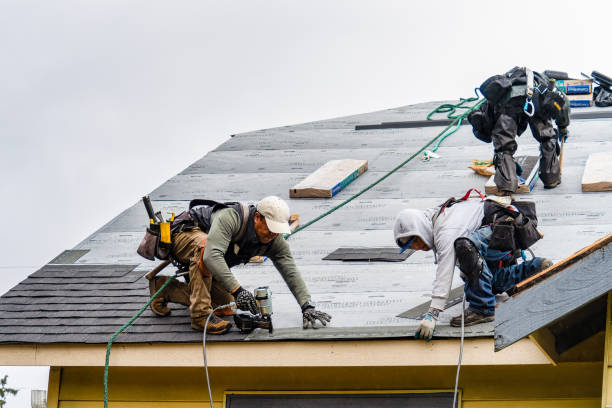 Professional Metal Roofing technician working in Simonton, TX